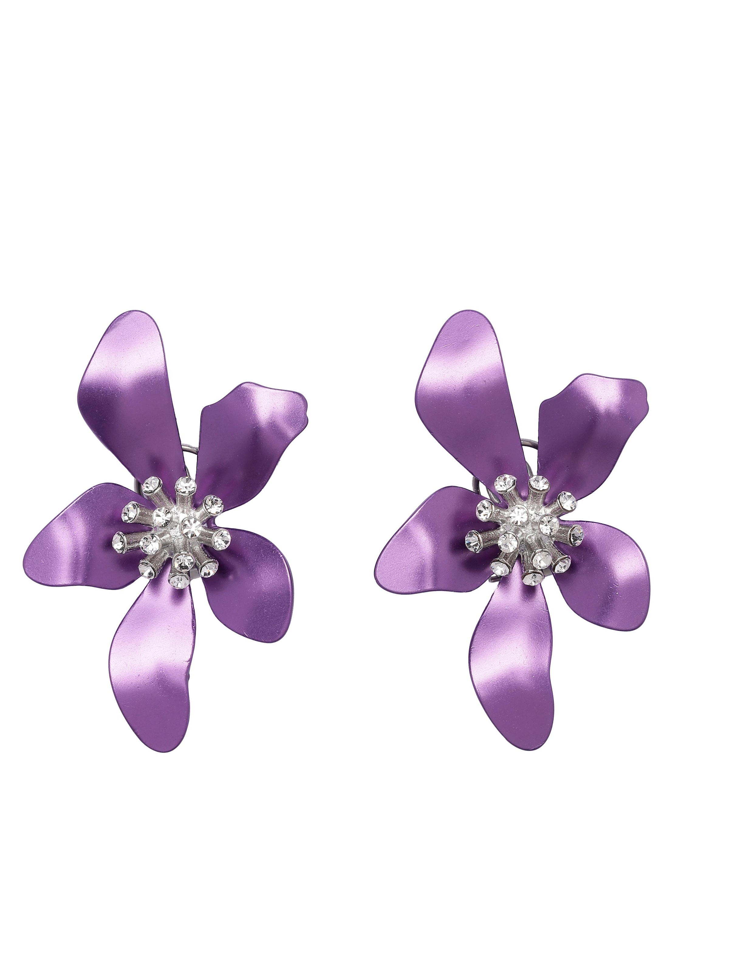 Orecchini 'Adrianara' di AVANT-GARDE PARIS in lilla: frontale