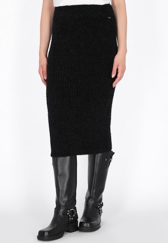 DreiMaster Vintage Rok 'Vintage' in Zwart: voorkant