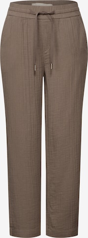 Pantalon STREET ONE en marron : devant