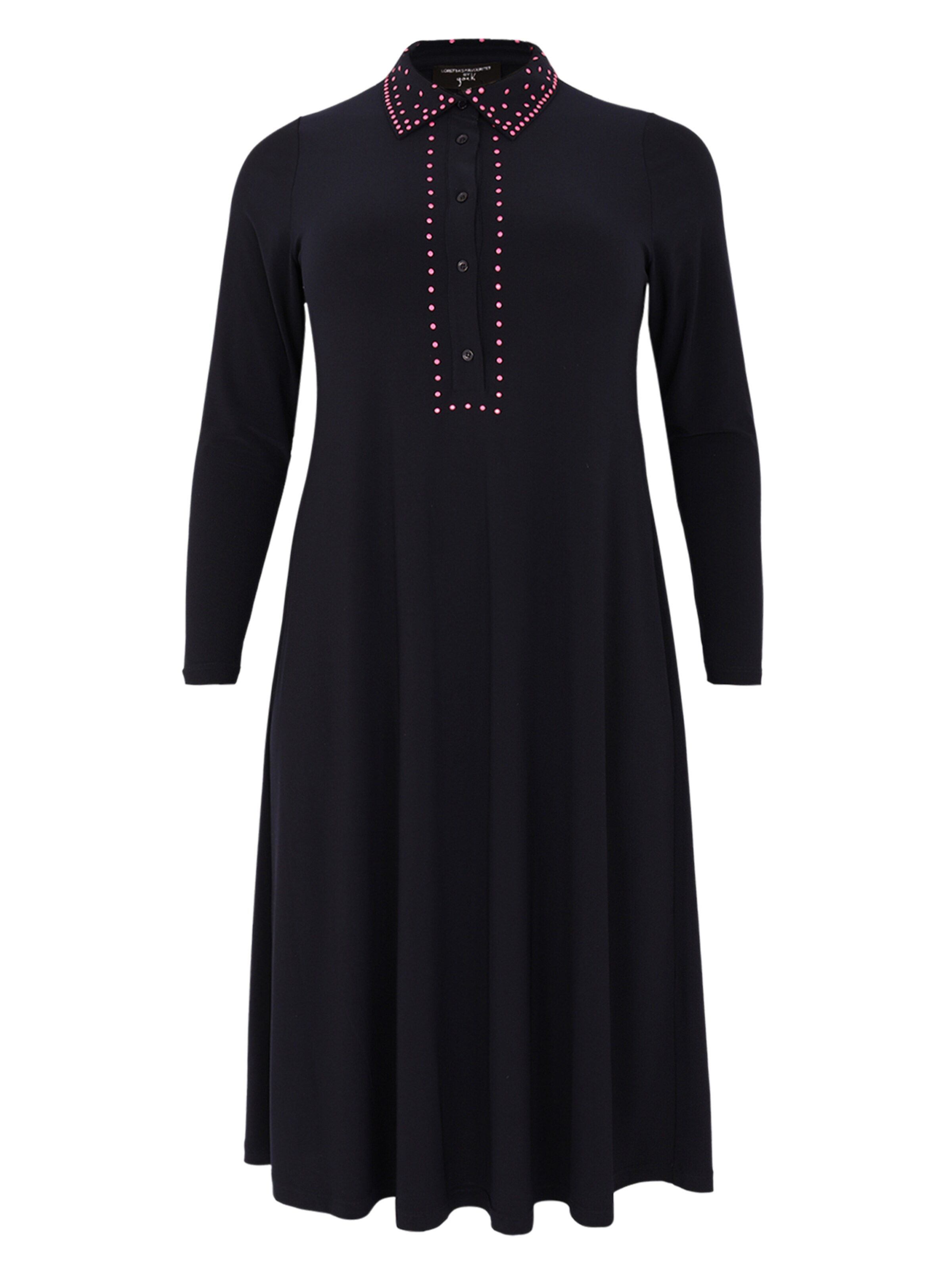 YOEK Blousejurk 'mit Druck' in Blauw: voorkant