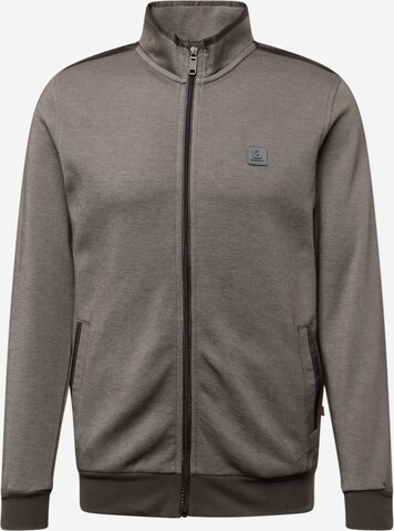 Gabbiano Zip-Up Hoodie 'Schipper' in Grey: front