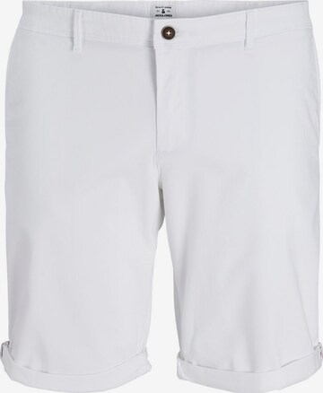 Jack & Jones Plus Regular Chino Pants in White: front