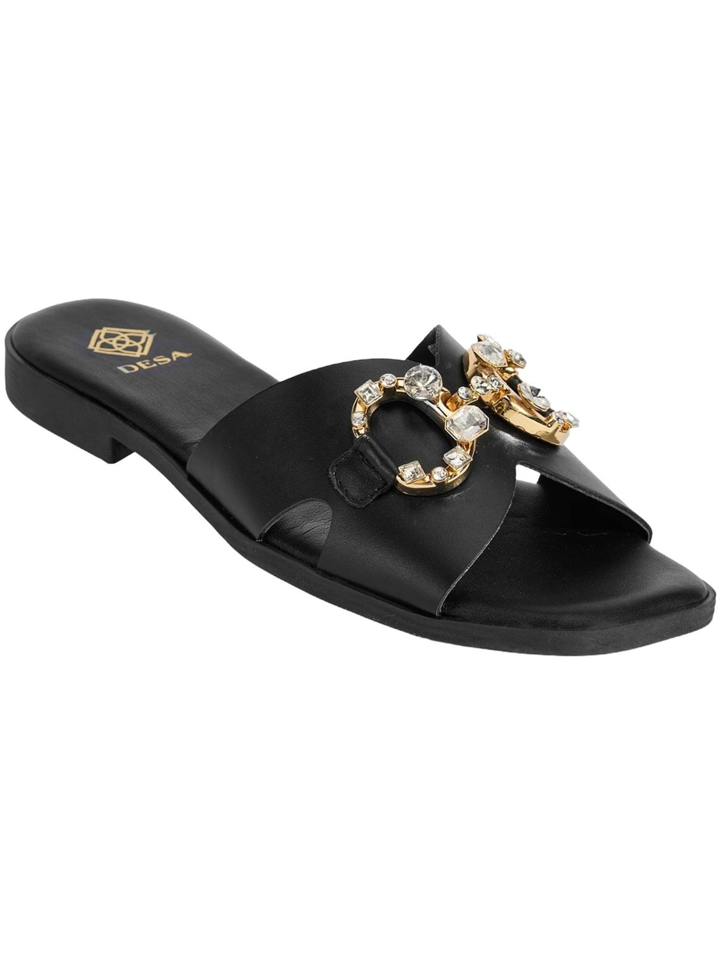 Desa Mule 'Hausschuhe' in Black: front