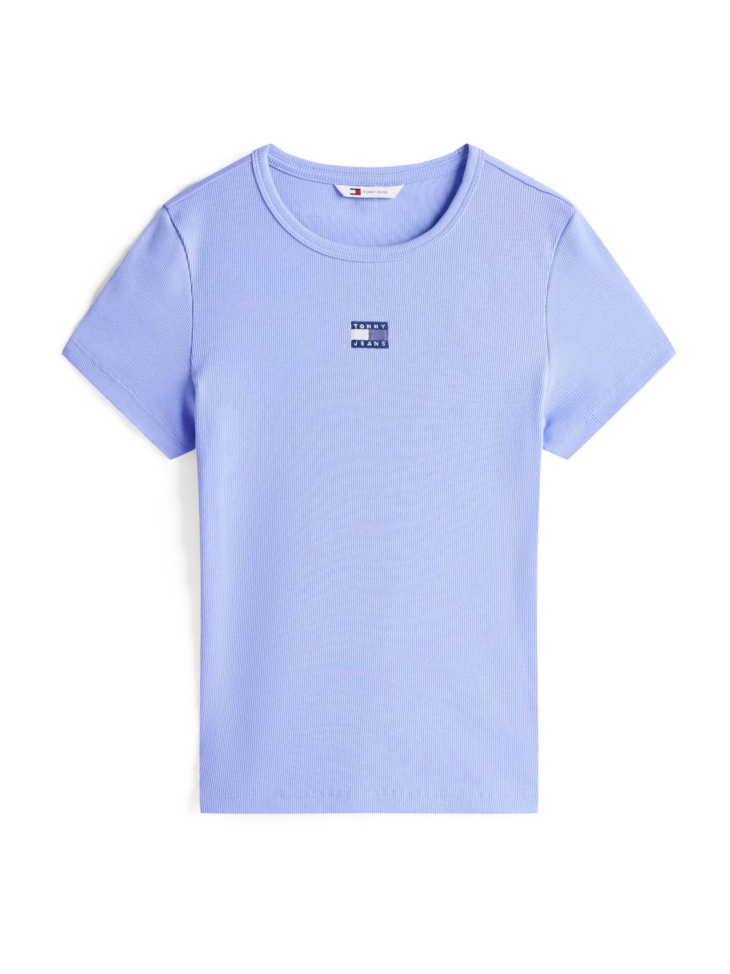 Tommy Jeans Тениска в синьо: отпред