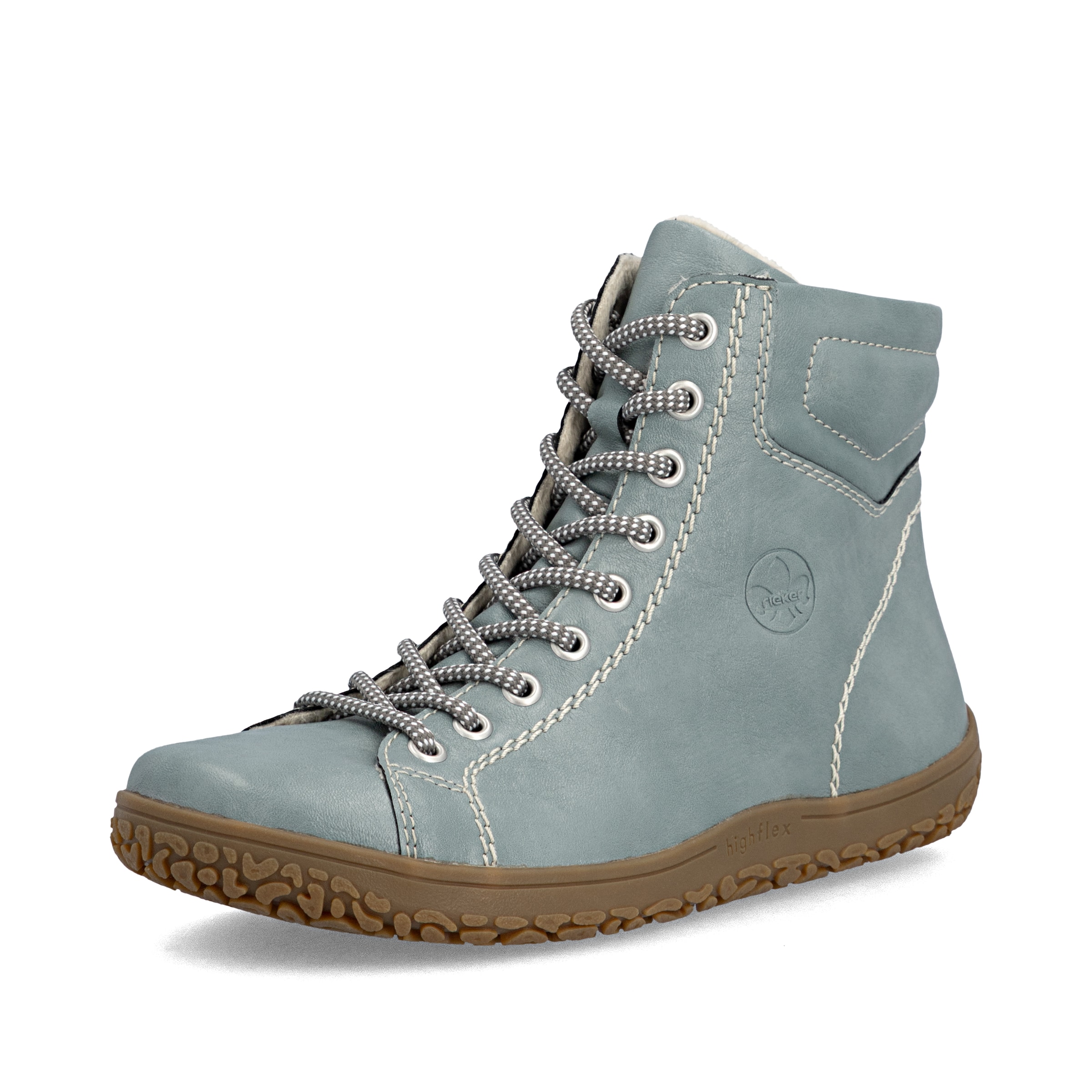 Bottes à lacets ' 52304 ' Rieker en vert : devant