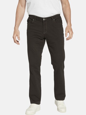 Jan Vanderstorm Loose fit Pants in Brown: front