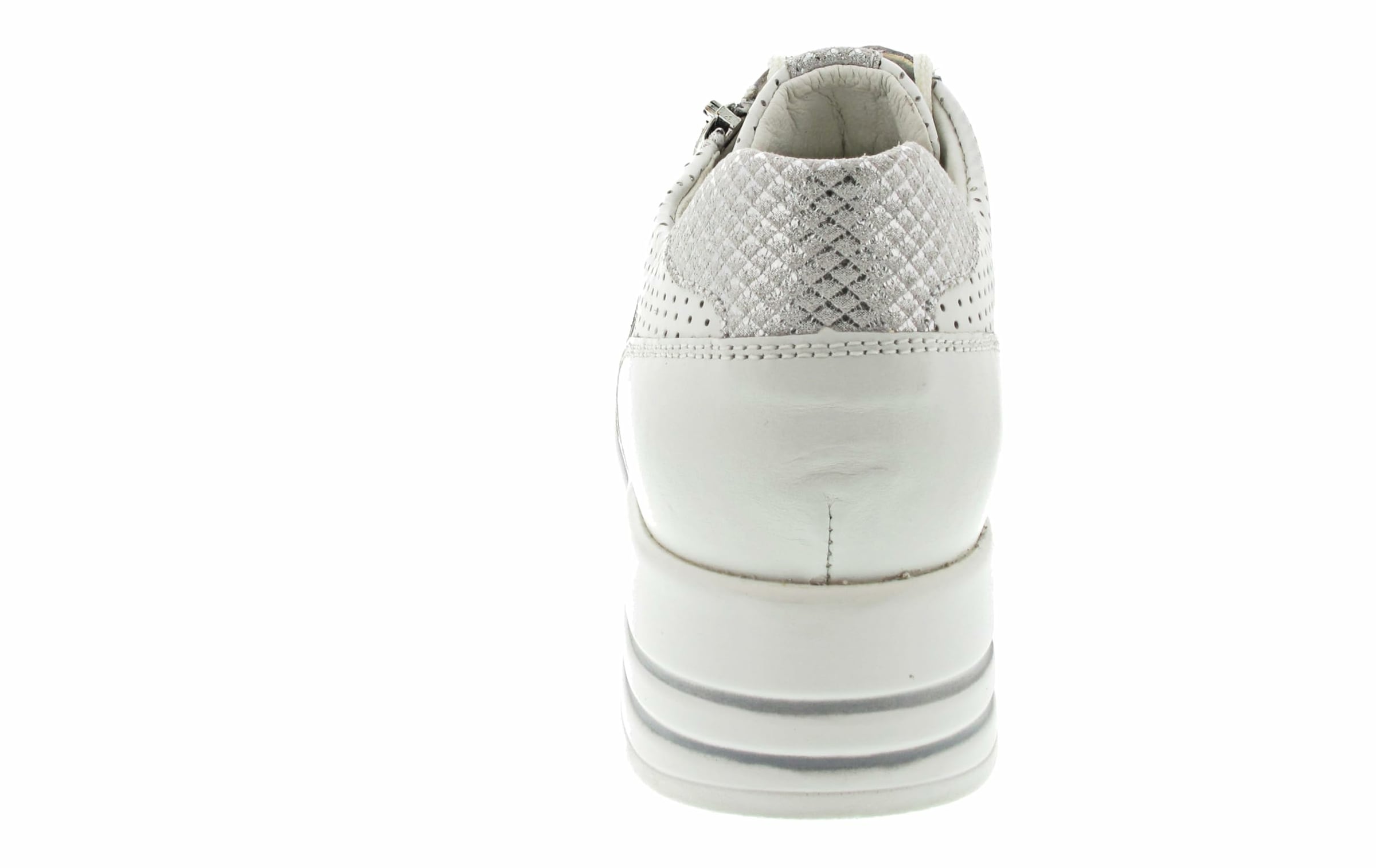 WALDLÄUFER Platform trainers in White