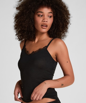 Hunkemöller Shirt body in Zwart