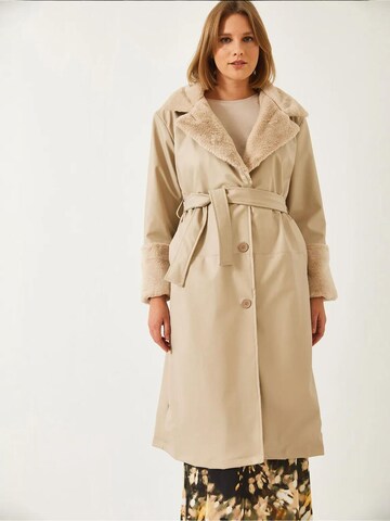 Manteau mi-saison Bianco Lucci en beige
