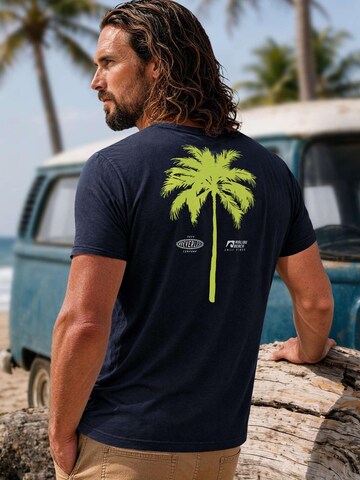 Neverless Shirt 'Palme'‌‌‌‌‌‌‌‌ in Blau