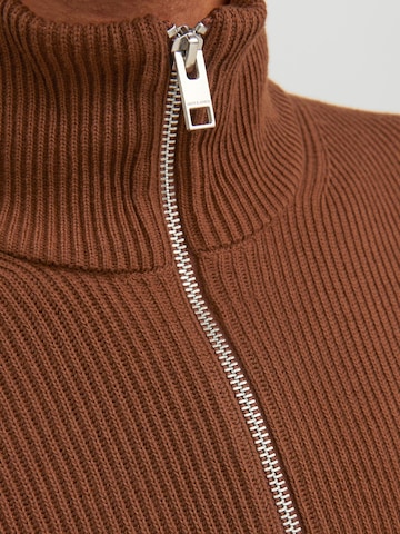 JACK & JONES Sweater 'Perfect' in Brown