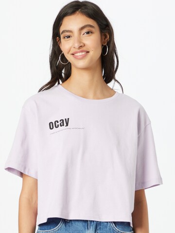 Ocay - Camisa em roxo: frente