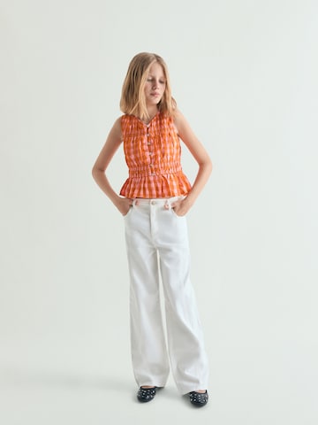 Coupe slim Chemise ' ' Scalpers en orange : devant