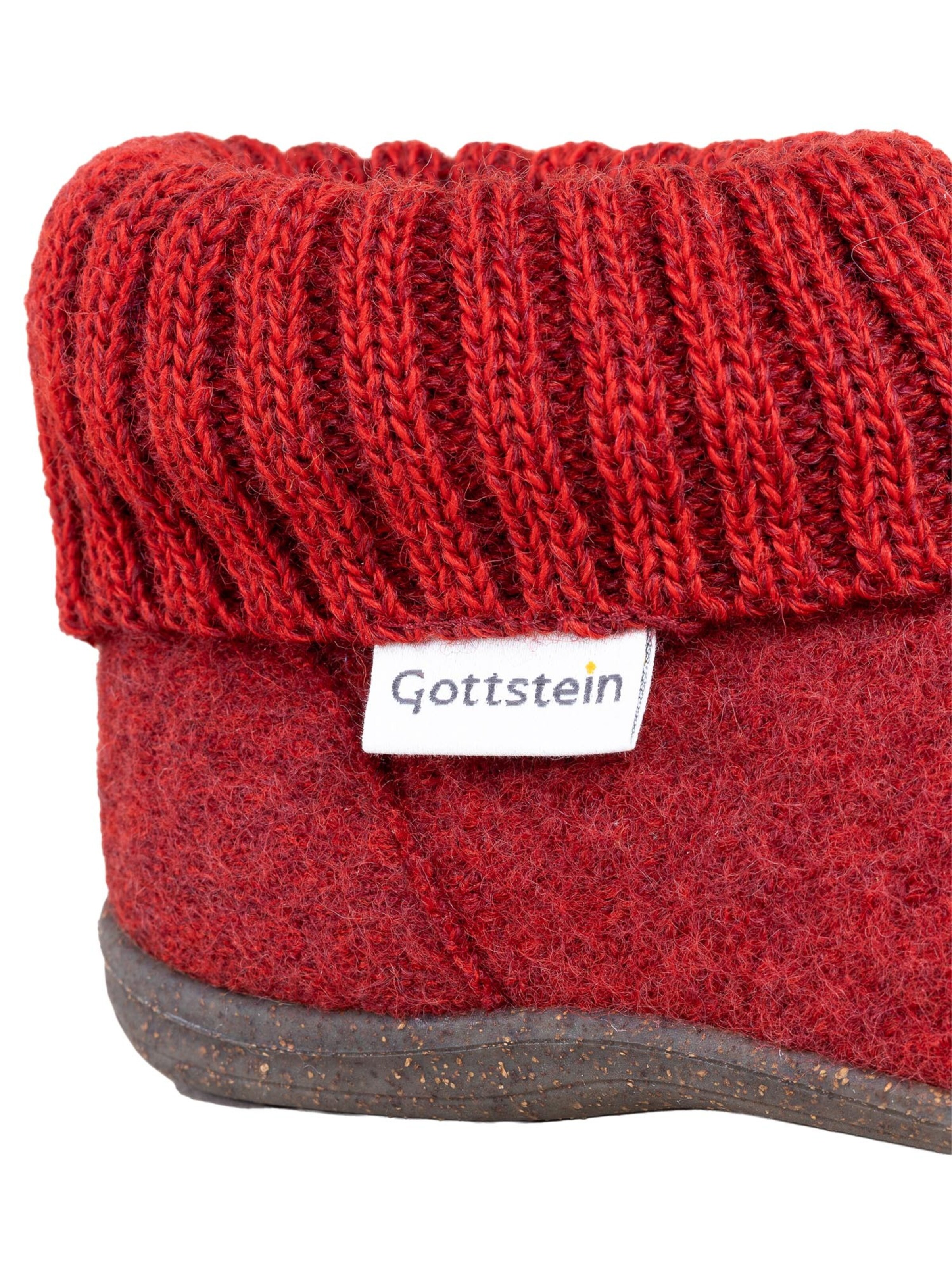 Gottstein Slippers 'Alpine Boot RU' in Red
