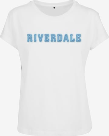 Merchcode Shirt 'Riverdale' in Wit: voorkant