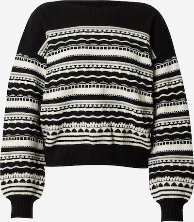 ABOUT YOU Sweater 'Christina' in Black / White, Item view