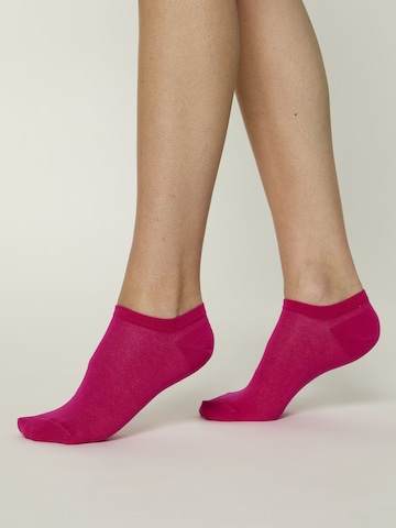 Chaussure basse ' Unisex Colour Sneaker farbige Füßlinge kurz ' Nur Die en rose