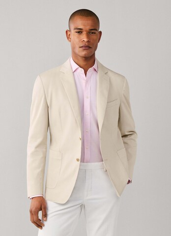Hackett London Slim Fit Sakko in Beige: Vorderseite
