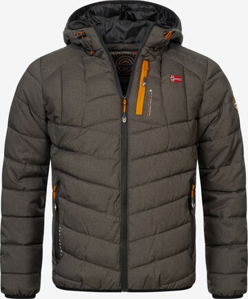 Geo Norway Winter Jacket in Grey: front