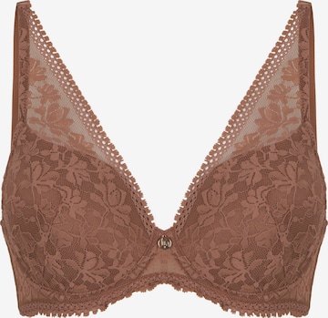 Triangle Soutien-gorge LingaDore en marron : devant