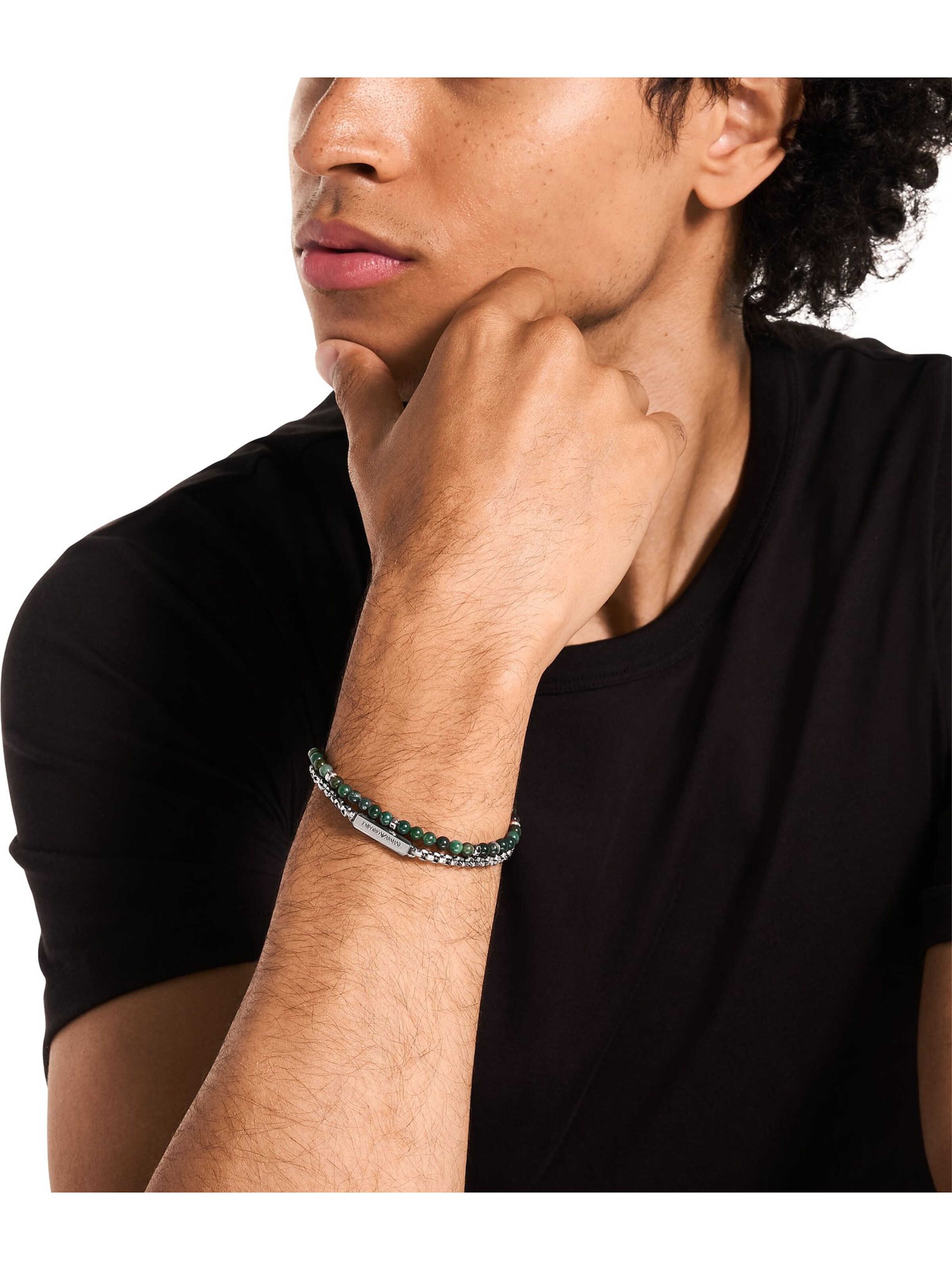 Emporio Armani Bracelet in Green: front