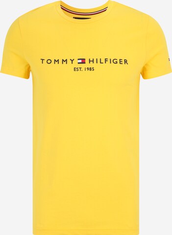 T-Shirt TOMMY HILFIGER en jaune : devant