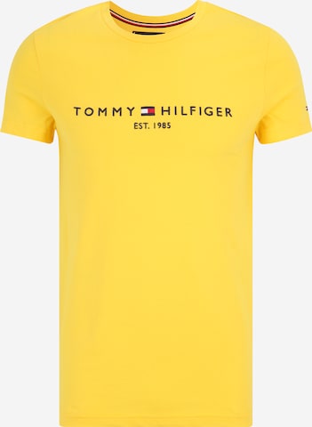 TOMMY HILFIGER Regular fit Póló - sárga: elől