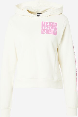 THE NORTH FACE Sweatshirt 'MOUNTAIN PLAY' i hvid: forside