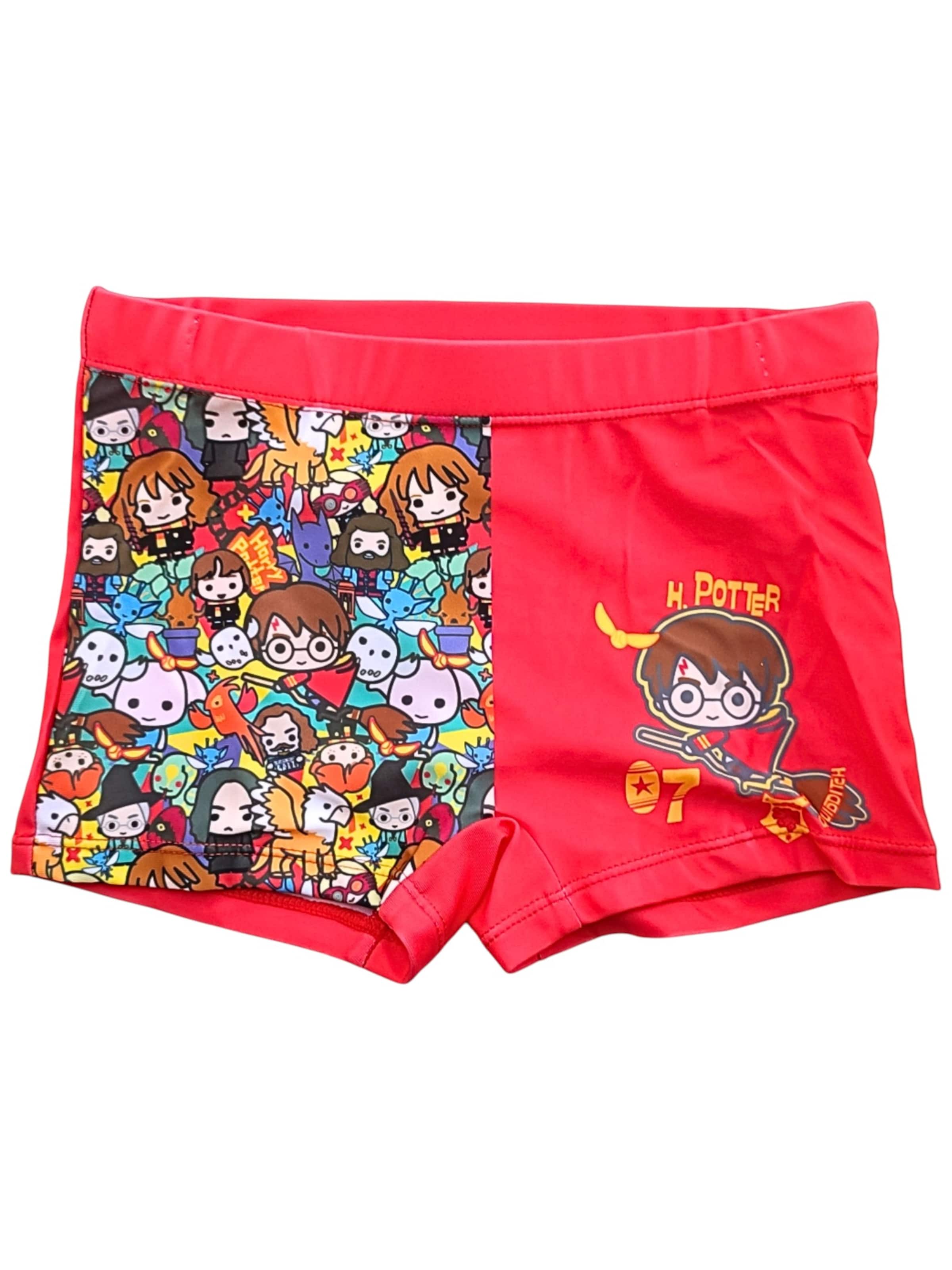 Harry Potter Board Shorts 'Harry Potter Badehose' in Red: front