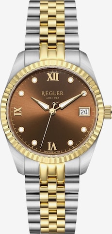 Régler Analóg órák 'Régler Liberté Steel Bi-Colour Silver / Gold - Coffee' - arany: elől