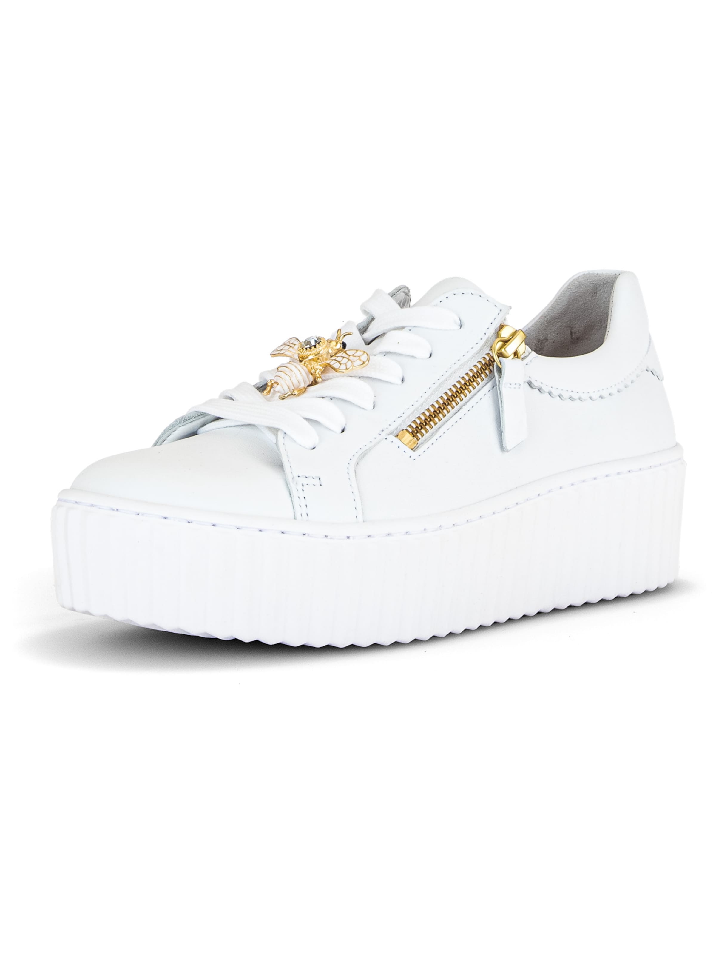 Baskets basses GABOR en blanc : devant