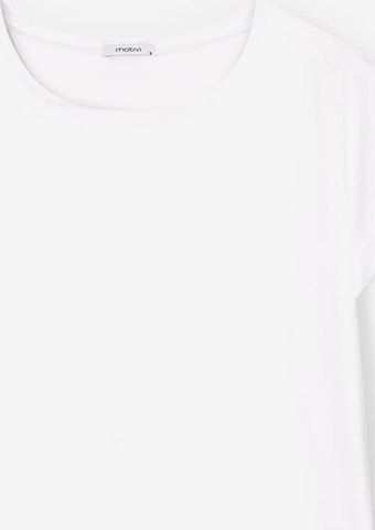 T-shirt mötivi en blanc : devant