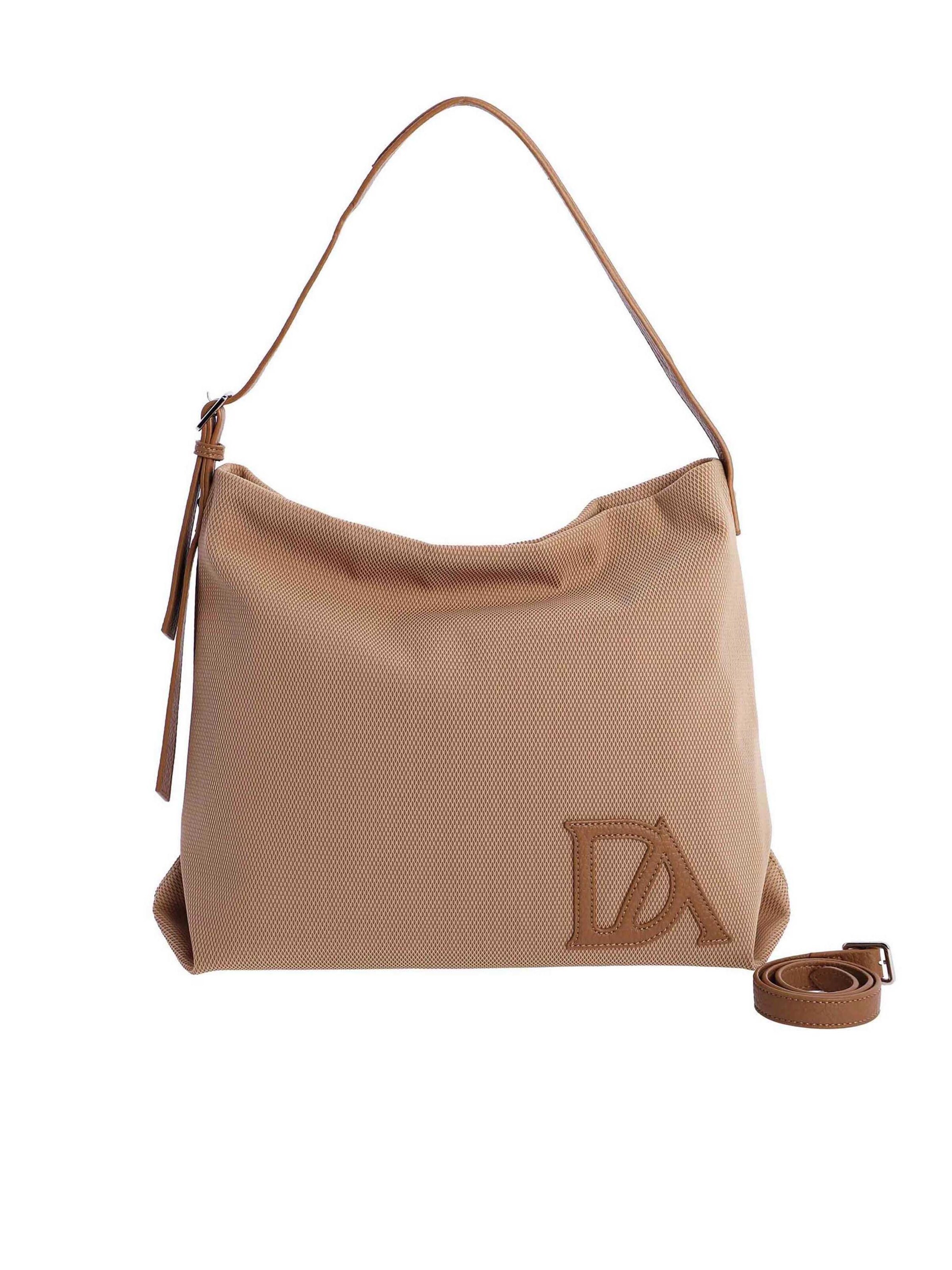 Don Algodon - Bolso de hombro 'Bolso de hombro para mujer Porto de nailon con cremallera' en beige: frente