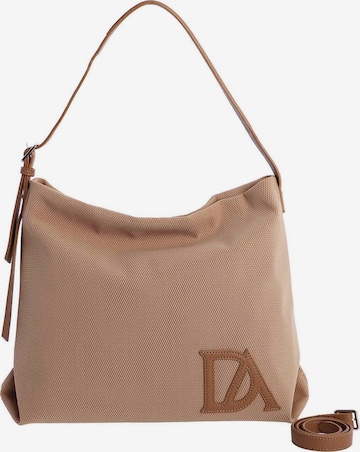 Don Algodon - Bolso de hombro 'Bolso de hombro para mujer Porto de nailon con cremallera' en beige: frente