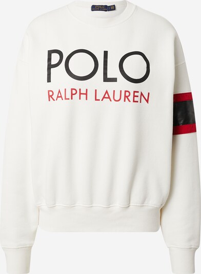 Polo Ralph Lauren Sweatshirt in Red / Black / Off white, Item view