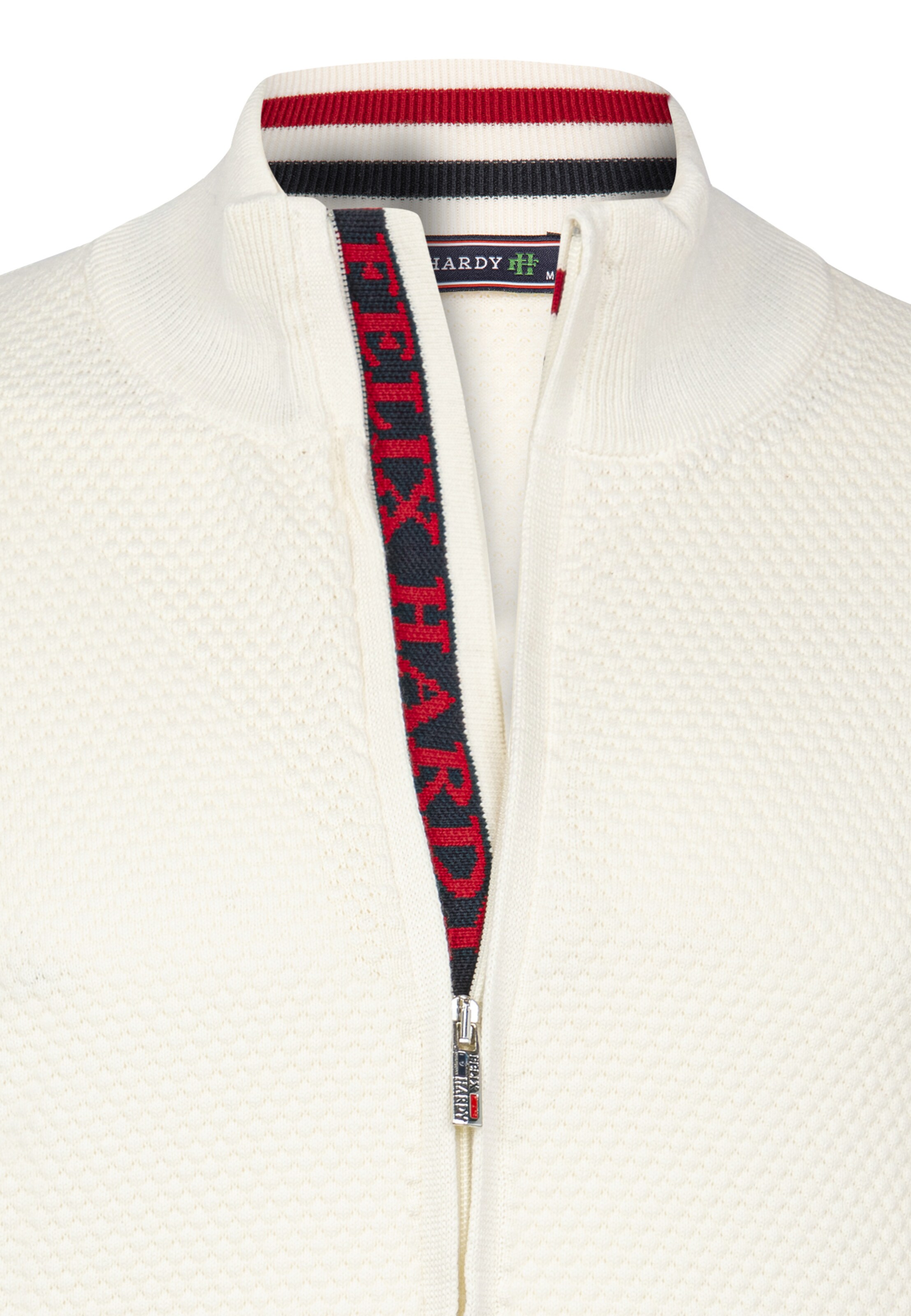 Felix Hardy Knit cardigan in White
