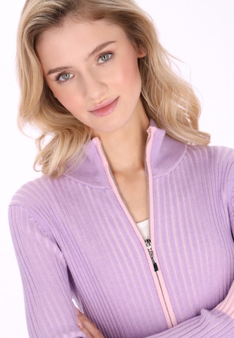 MYMO Gebreid vest 'Young Fashion' in Lila
