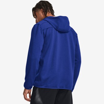 UNDER ARMOUR Athletic Zip-Up Hoodie 'Essential' in Blue