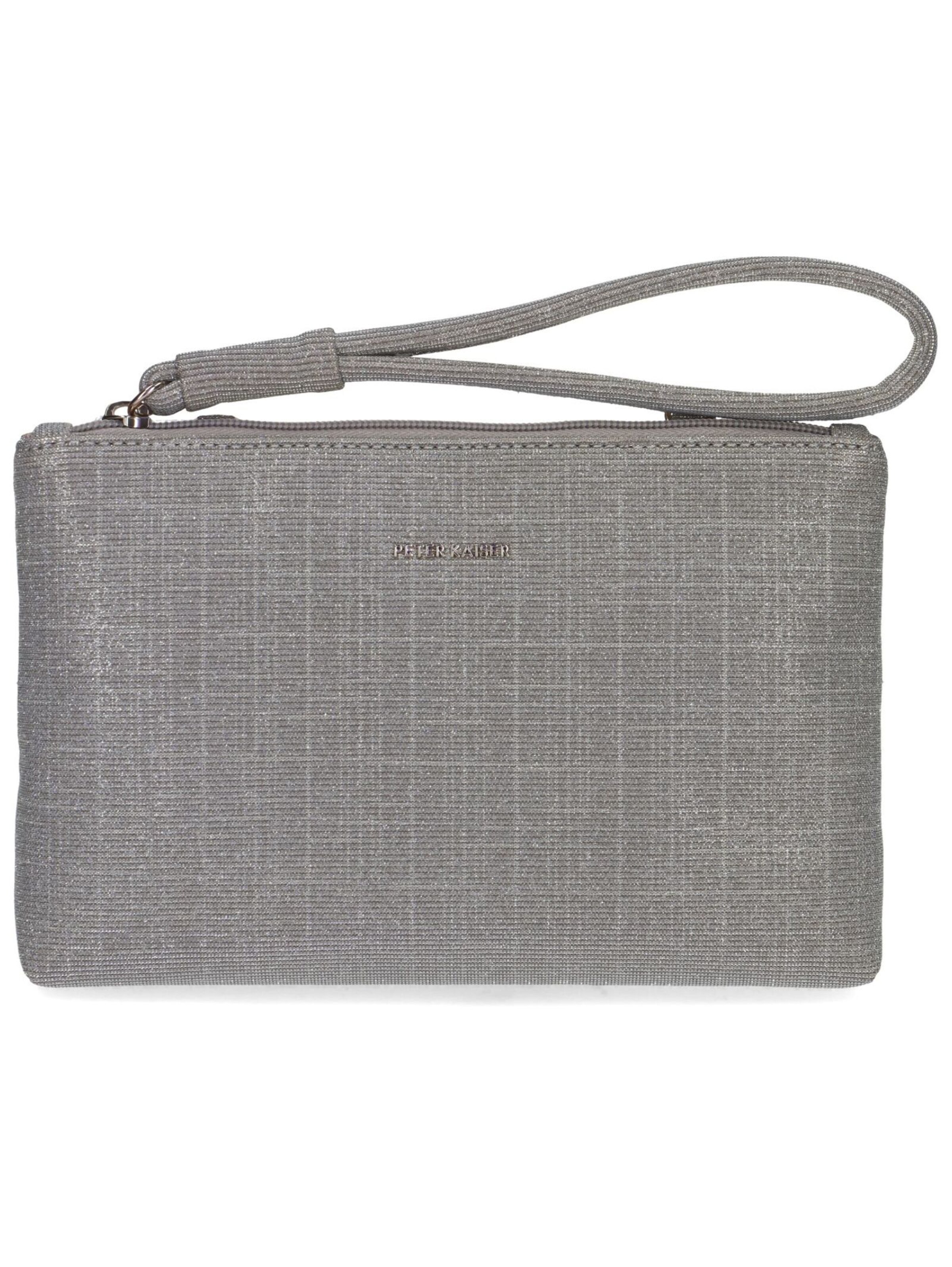 Pochette PETER KAISER en gris : devant