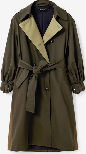 Demisezoninis paltas iš Desigual, spalva – rusvai žalia / alyvuogių spalva, Prekių apžvalga