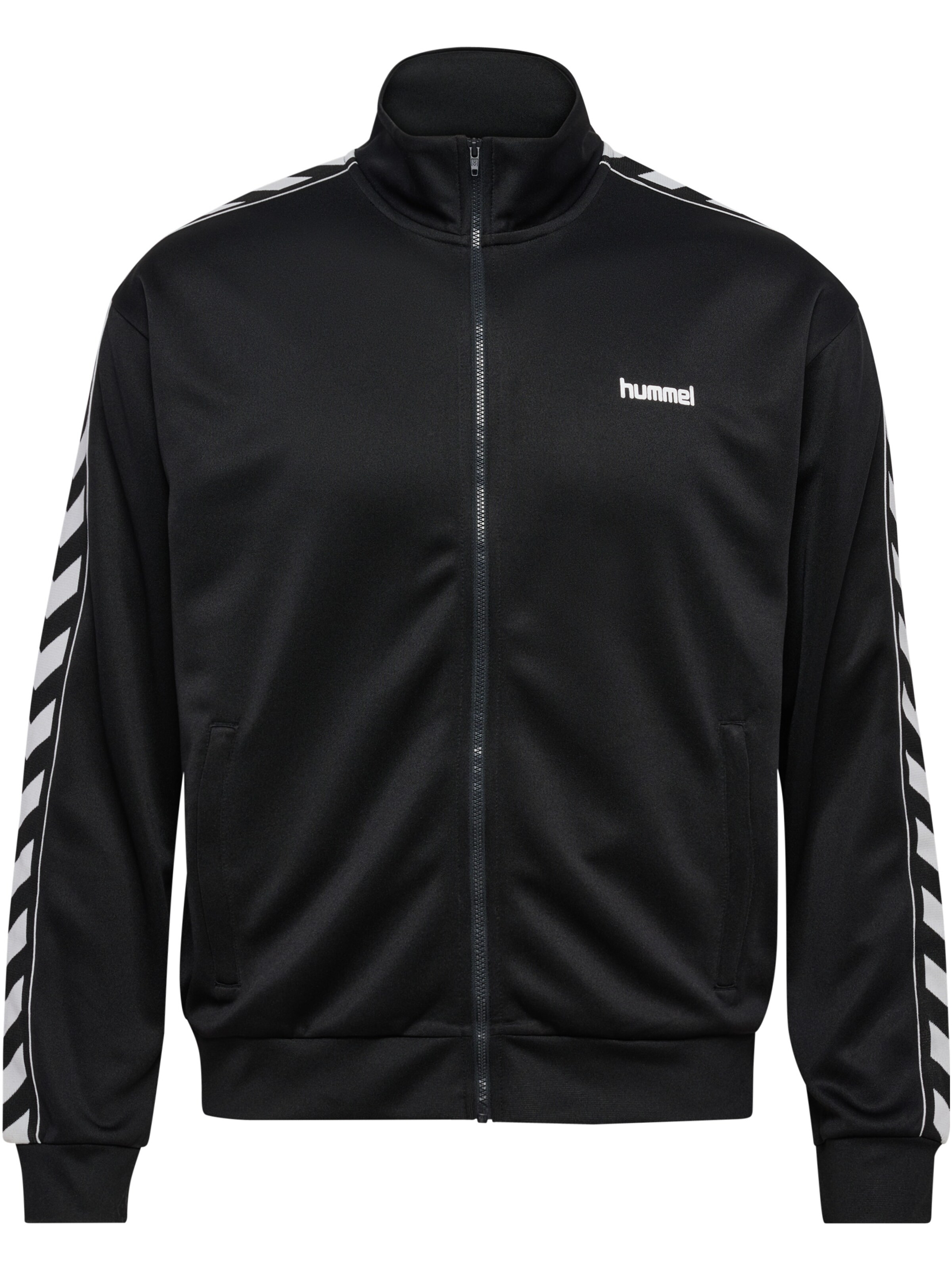 Hummel Sports sweat jacket in Black: front