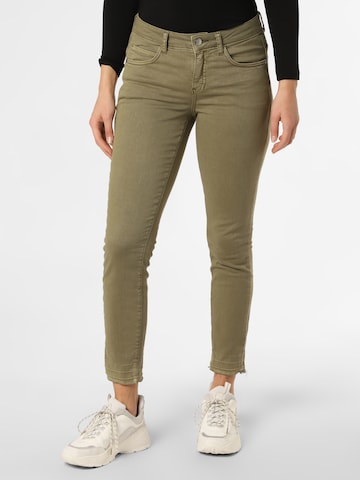 Cartoon Slimfit Jeans in Groen: voorkant