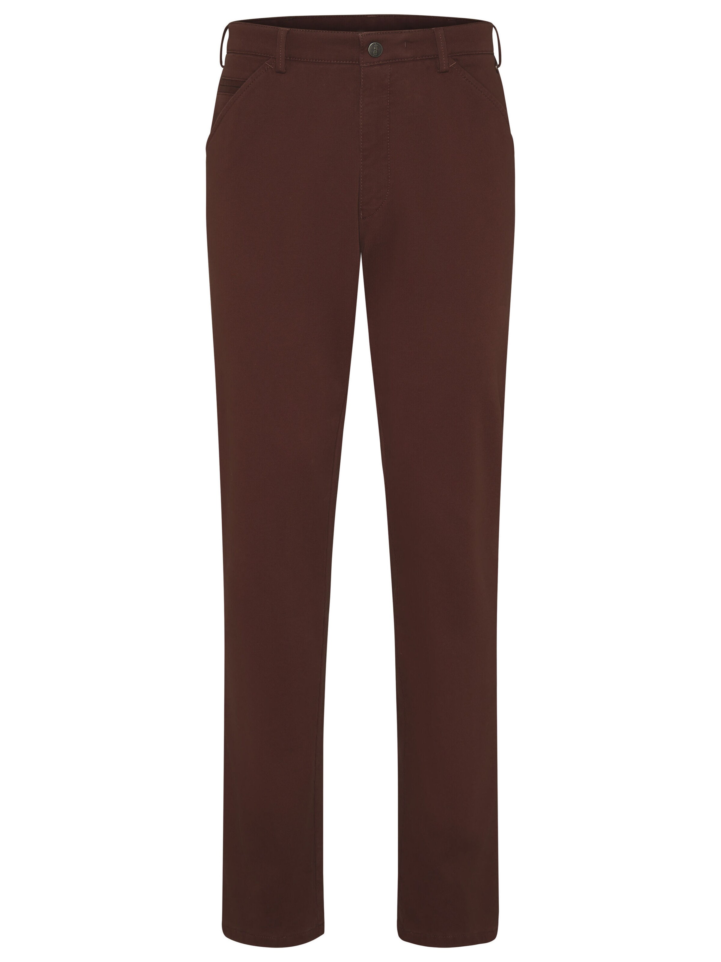 Regular Pantalon chino MEYER en bronze : devant