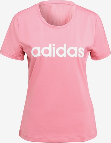 ADIDAS PERFORMANCE - Camisa funcionais em rosa: frente