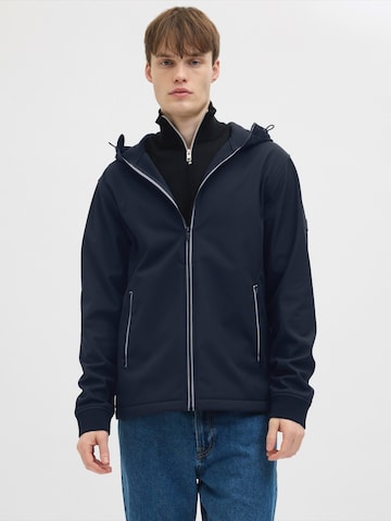 Veste mi-saison 'JREBWOOD' JJ Rebel en bleu : devant
