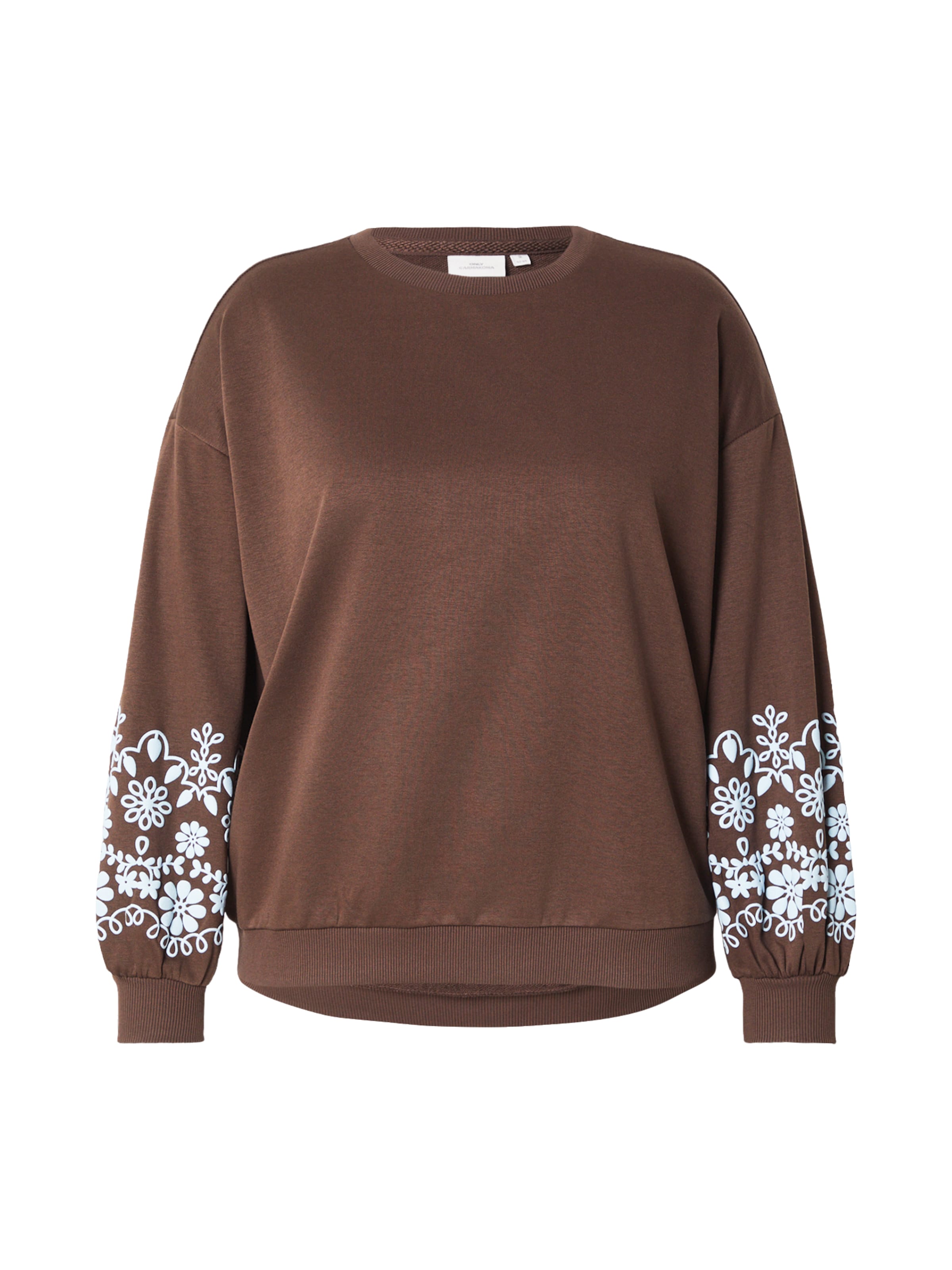 ONLY Carmakoma - Sudadera 'CARBrooke' en marrón: frente