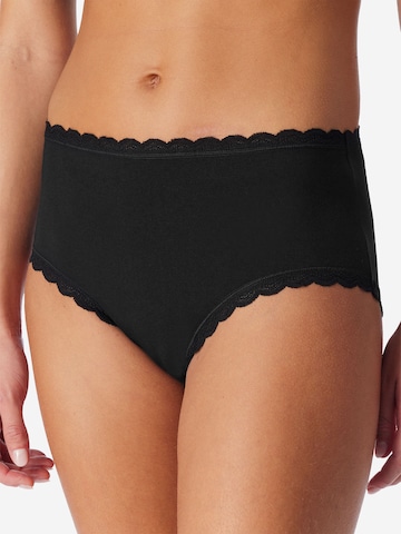 uncover by SCHIESSER Slip ' Cotton Lace ' in Zwart: voorkant