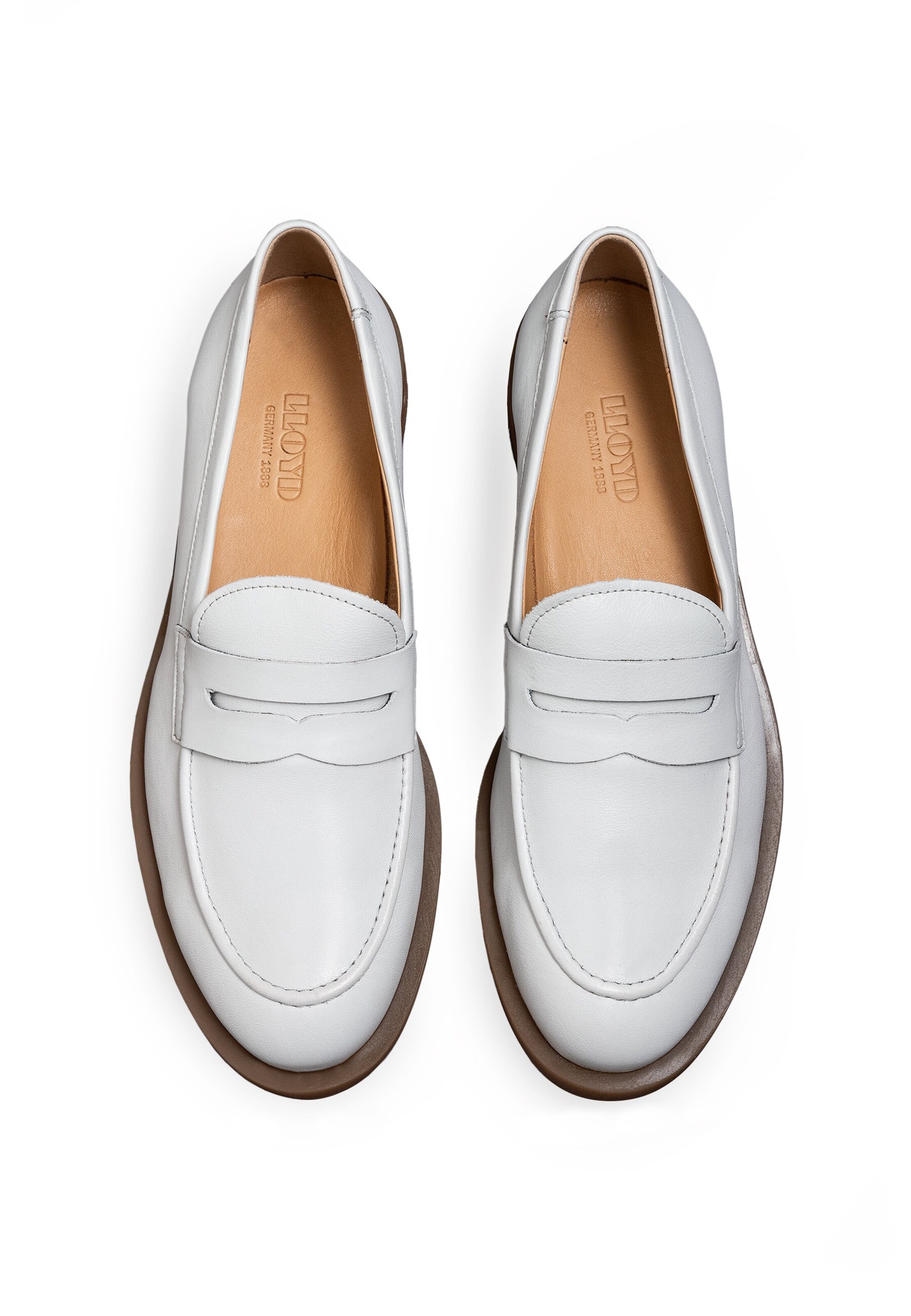LLOYD Classic Flats in White