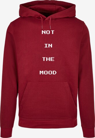 Merchcode Sweatshirt 'NITM' in Rood: voorkant