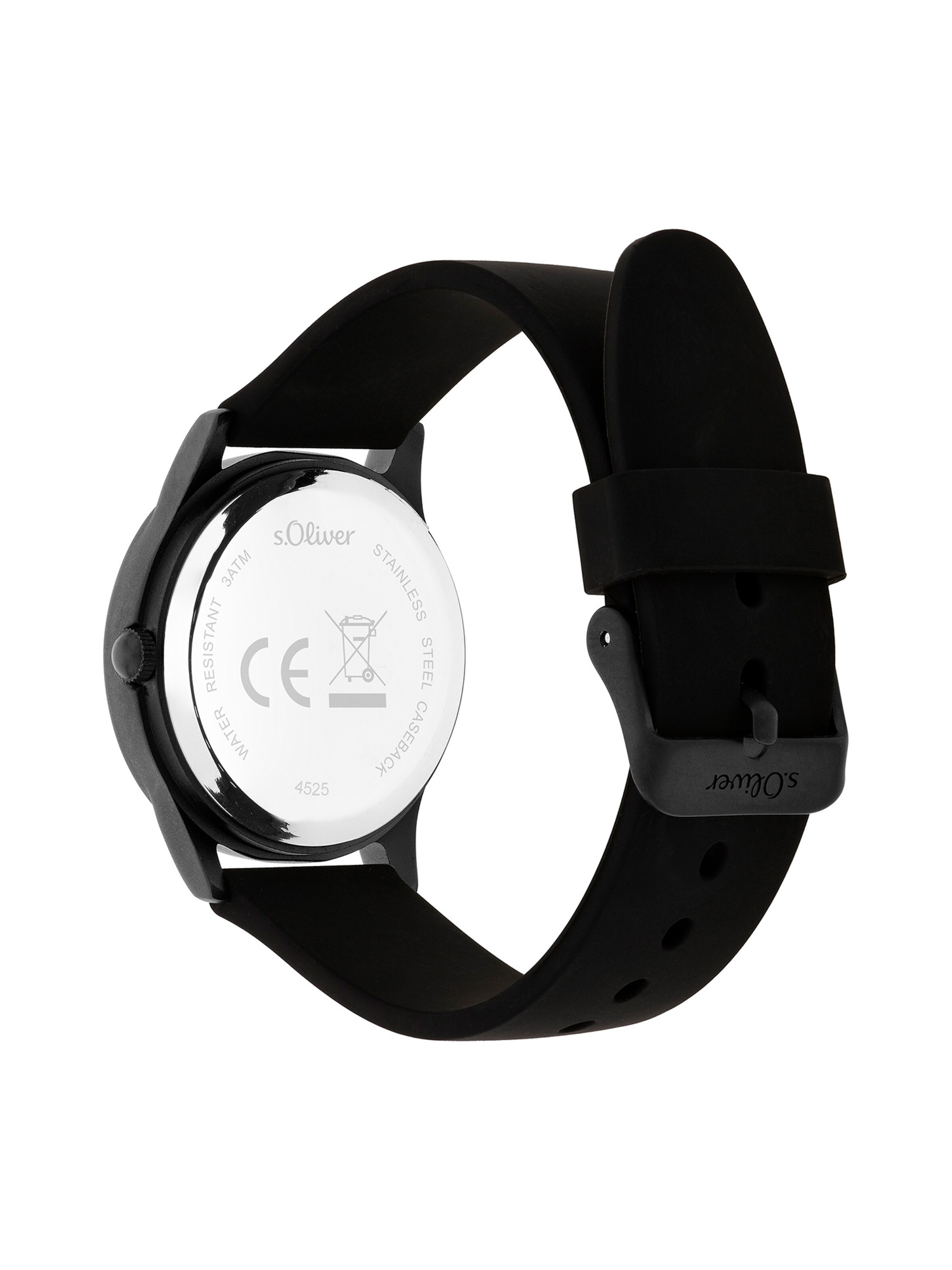 s.Oliver Watch 'The Black Rush' in Black